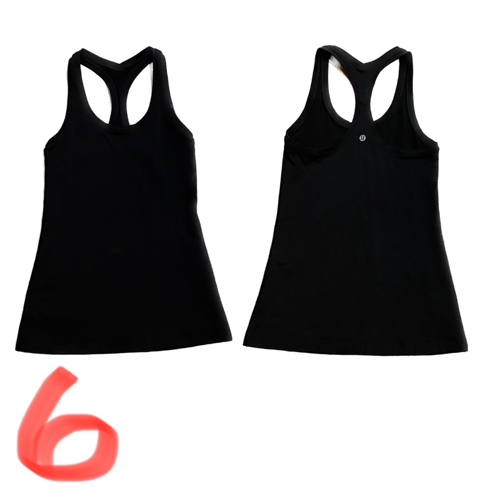 Lululemon Black Cool Racerback Tank Size 4